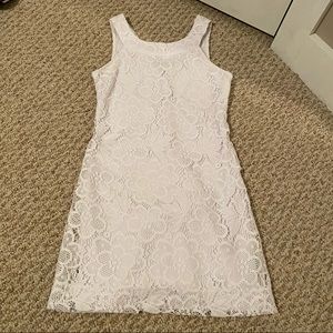 Teeze Me white lace dress